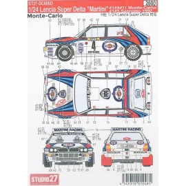 LANCIA DELTA MARITIN MONTE CARLO 1992 Decal 