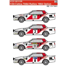 TOYOTA CELICA TA64 1984 Decal 