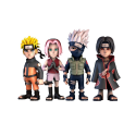 NARUTO SHIPPUDEN - Naruto, Kakashi, Sakura & Itachi - Pack 4 Figure Minix 7cm Minix