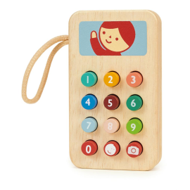 Mentari Role Play: MOBILE PHONE 6.3x2.5x11cm, wooden, in box, 2+ 