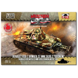 FIRST TO FIGHT: 1/72; Renault R39 with SA38 cannon with tail Model kit 
