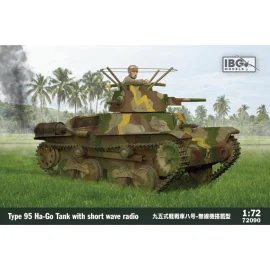 IBG MODELS: 1/72; Type 95 Ha-Go Japanese Tank with short wave radio Model kit 