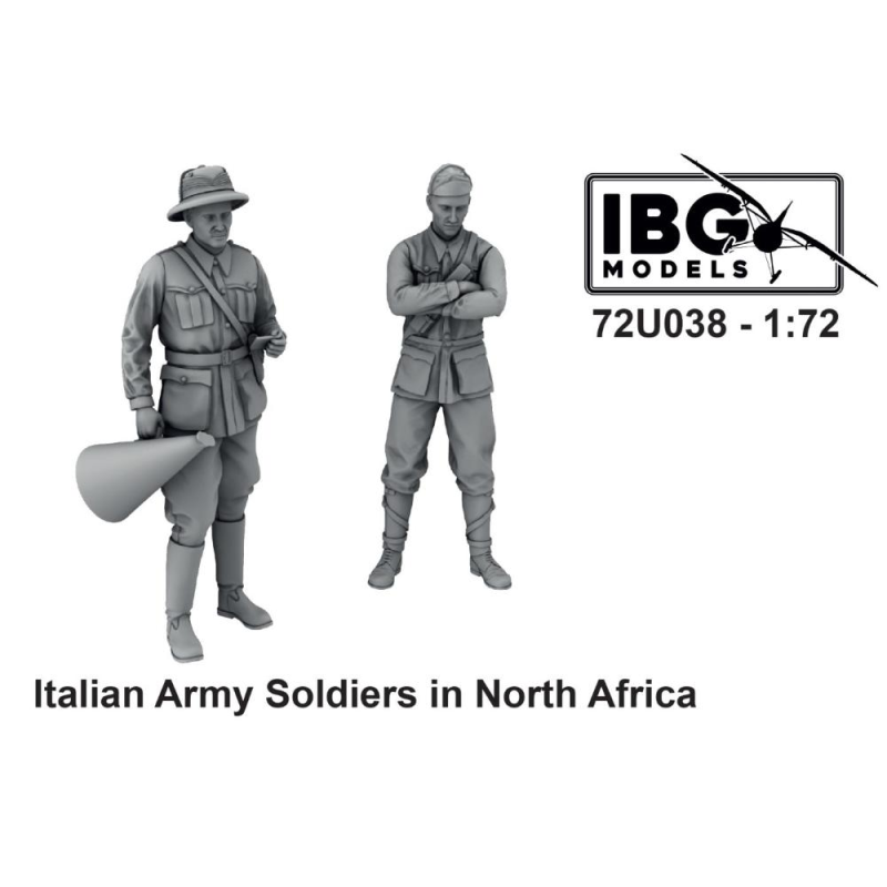 IBG MODELS: 1/72; Italian Army Soldiers in North Africa (3d printed - 2 figures) 
