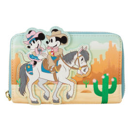 Disney by Loungefly Western Mickey and Minnie Coin Purse Wallet 