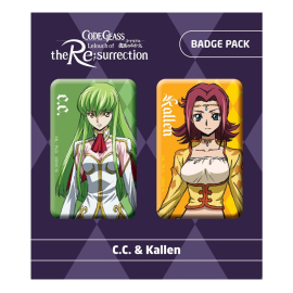 Code Geass Lelouch of the Re:surrection pack 2 pins CC & Kallen 