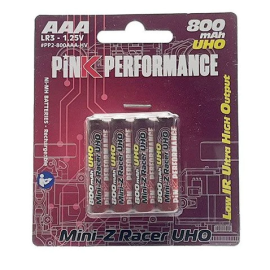Pink Performance Batteries R3-AAA Ni-Mh 800Mah (4) UHO 