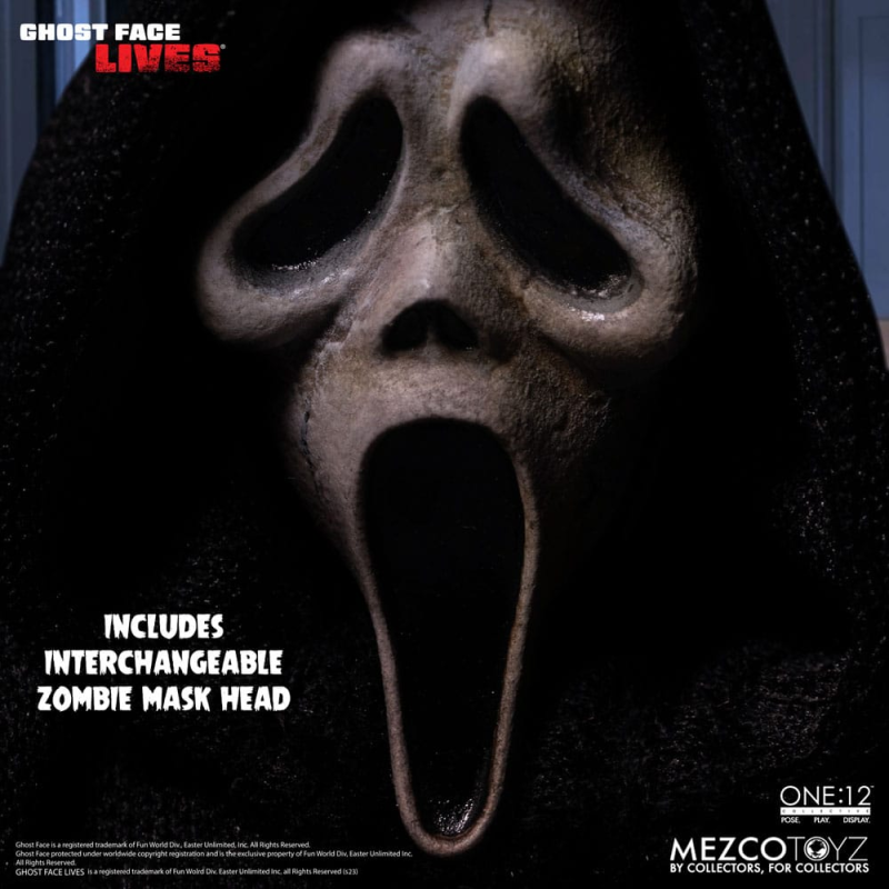 Scream figure 1/12 Ghost Face 16 cm Mezco Toys