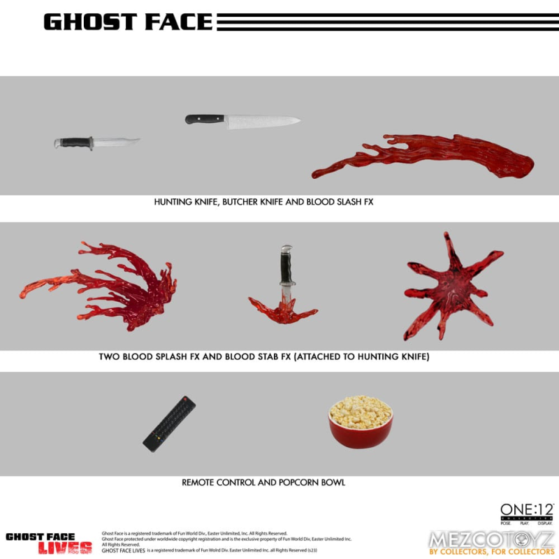 Scream figure 1/12 Ghost Face 16 cm