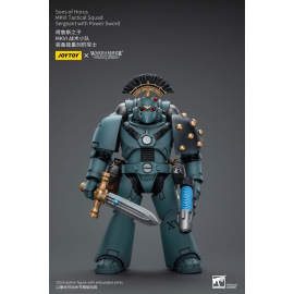 Warhammer The Horus Heresy figure 1/18 Sons of Horus MKVI Tactical Squad Sergeant with Power Sword 12 cm Action Figure 
