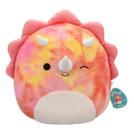 Squishmallows plush toy Pink Tie-Dye Triceratops with Fuzzy Belly and Winking Trinity 40 cm 