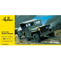 Jeep Willis+Trailer 1:35