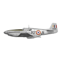 Plastic model of F-6C Mustang aircraft 1:72 Airplane model kit