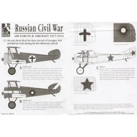 Russian Civil War 1917-22. 2 Sopwith Camels & Spad VII of RAF Georgian and Red Air Arms