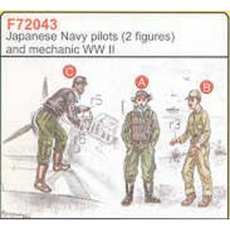 2 Japanese Navy Pilots WWII