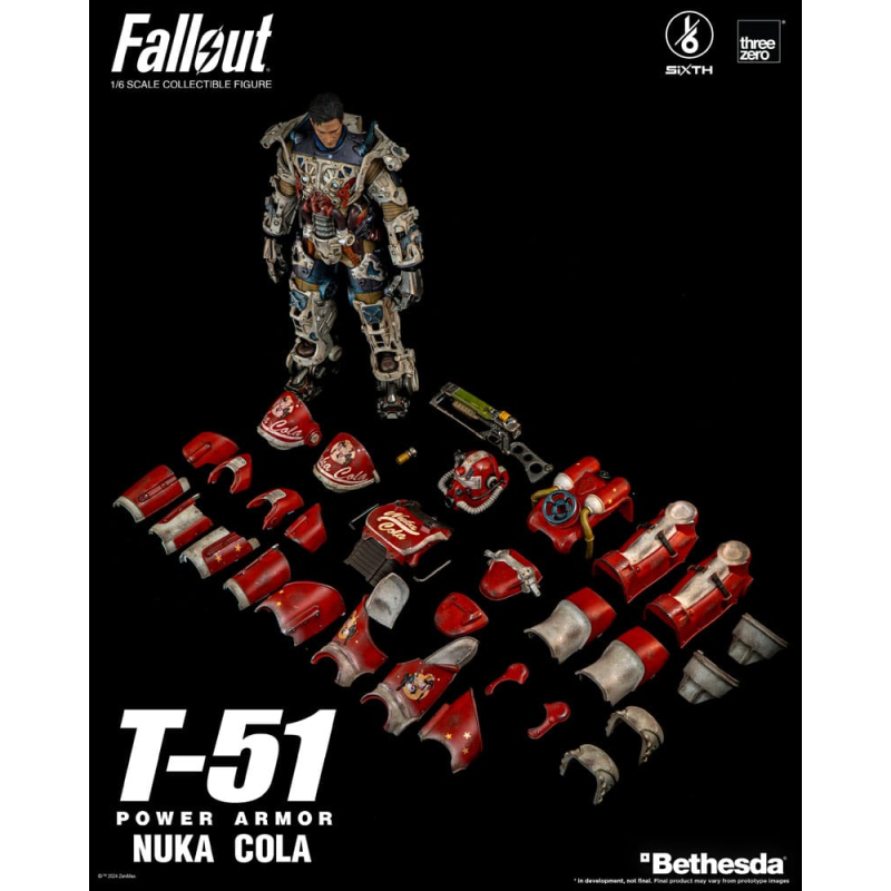 Fallout figure 1/6 T-51 Nuka Cola Power Armor 37 cm Action Figure