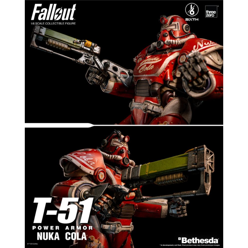 3Z07730W0 Fallout figure 1/6 T-51 Nuka Cola Power Armor 37 cm