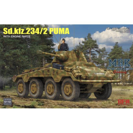 Sd.Kfz. 234/2 PUMA w/engine parts Model kit 