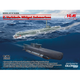 K-Verbände Midget Submarines ('Seehund' and 'Molch') Model kit 