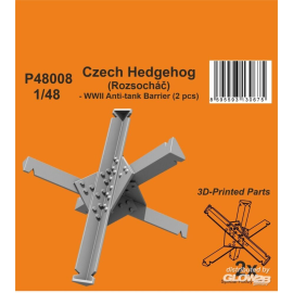 Czech Hedgehog (Rozsochá?) - WWII Anti-tank Barrier (2 pcs) 1/48 