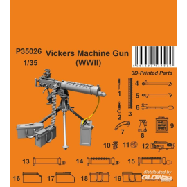 Vickers Machine Gun (WWII variant) 1/35 