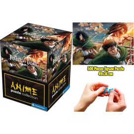 Anime Puzzle Collection - Cube500 Attack On Titans: Eren & Mikasa - Jigsaw Puzzle 500 Pcs 