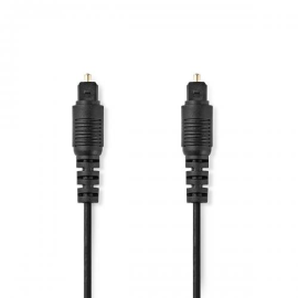 Toslink optical audio cable - Male - Male - 1m - Black 