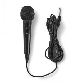 Wired karaoke microphone 5m - 6.35mm jack with cover 