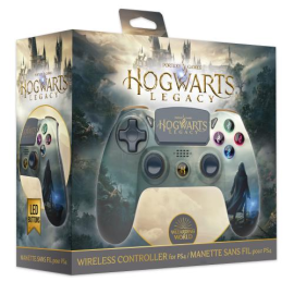 Harry Potter-PS4 Wireless Controller-Jack Socket-Illuminated Buttons-Hogwarts Legacy Landscape 