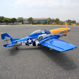 Radio-controlled thermal aircraft P-51D “Obsession” 35cc ARF with electric retractable gear electric/thermal RC aircraft