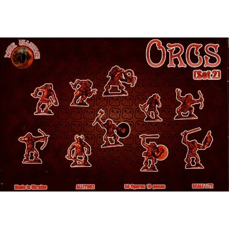 Orcs set 2 50 figures/10 poses Figures for figurine game