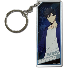 Solo Leveling keychain Sung Jinwoo Stand Art 