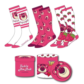 TOY STORY - Lotso - Pack of 3 Pairs of Socks (Size 36-43) 