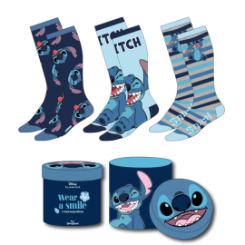 STITCH - Happy - Pack of 3 Pairs of Socks (Size 36-43) 