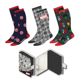 MARVEL - Pack of 3 Pairs of Socks (Size 38-45) 