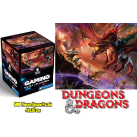 Gaming Puzzle Collection - Cube500 Dungeons & Dragons: Kansaldi On Red Dragon - Jigsaw Puzzle 500 Pcs 