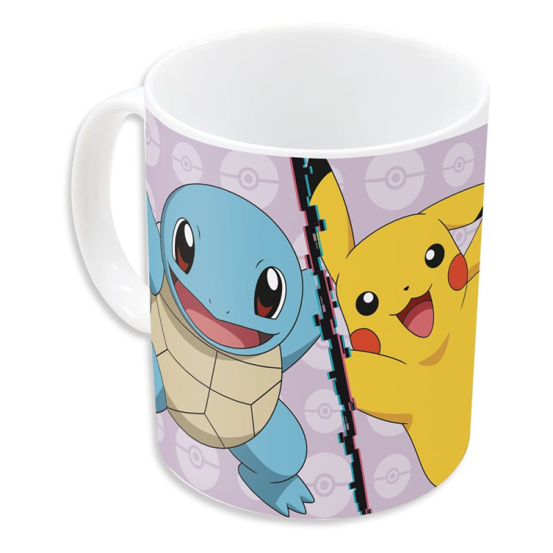 Pokemon mug Charmander, Bulbasaur, Squirtle, Pikachu 320 ml Cups and Mugs