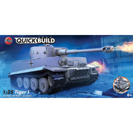 Tiger 1QUICK BUILD No Glue! - No paint! - Just BUILD!NEW TOOLING Model kit 