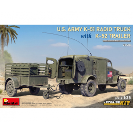 1:35 US Radio Truck K-51 w/ trailer K-52 Model kit 