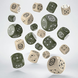 Crosshairs Compact D6 dice pack Beige&Olive (20)