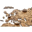 Dark 2D WOODEN WORLD MAP S