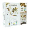 3D WOODEN WORLD MAP chocolate M Puzzle 