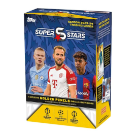 UEFA Champions League Super Stars 2023/24 Trading Cards Value Box *ENGLISH* 