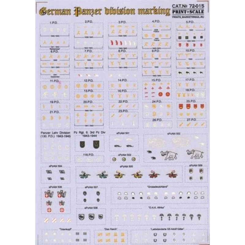 Panzer division marking