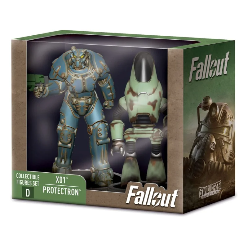 Fallout pack 2 figures Set D X01 & Protectron 7 cm