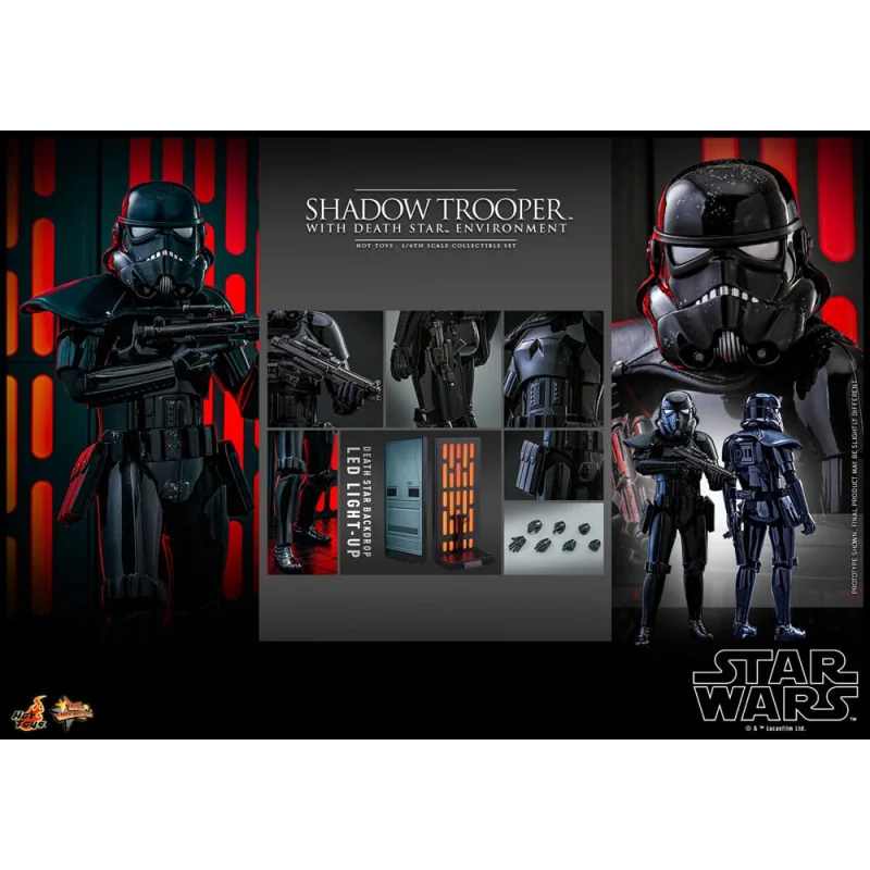 Star Wars figure Movie Masterpiece 1/6 Shadow Trooper with Death Star Environment 30 cm