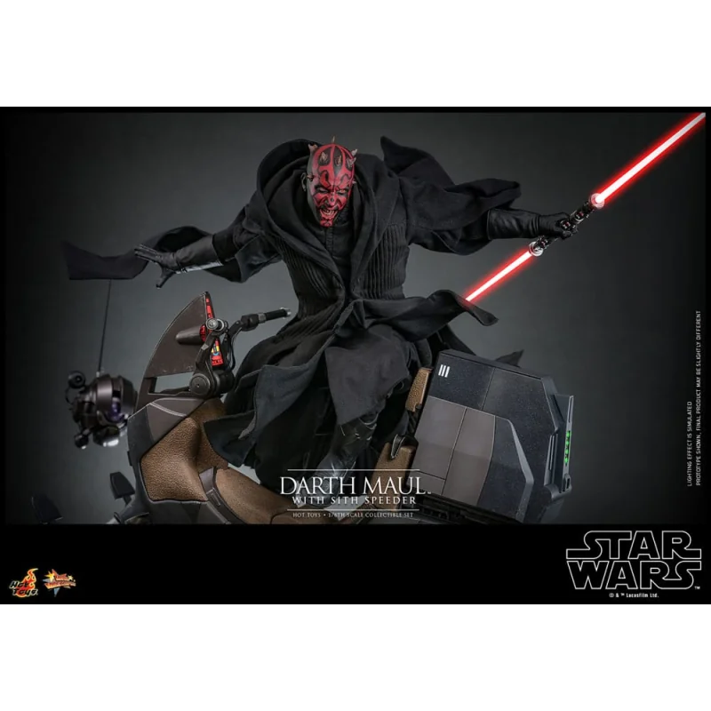 Star Wars Episode I figure Movie Masterpiece 1/6 Darth Maul with Sith Speeder 29 cm