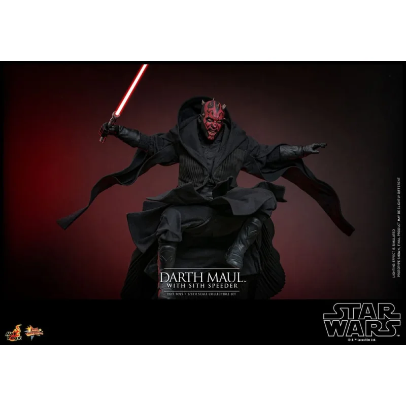 Star Wars Episode I figure Movie Masterpiece 1/6 Darth Maul with Sith Speeder 29 cm