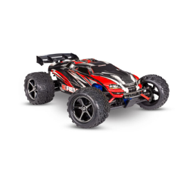 Traxxas - E-REVO 4x4 Red 1/16 BRUSHED WITH BATTERY + CHARGER electric RC buggy