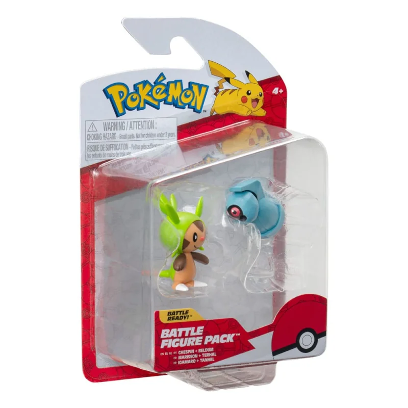 Pokémon pack 2 figures Battle Figure First Partner Set Marisson, Terhal 5 cm