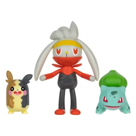 Pokémon pack 3 figures Battle Figure Set Morpeko, Bulbasaur 1, Lapyro 5 cm